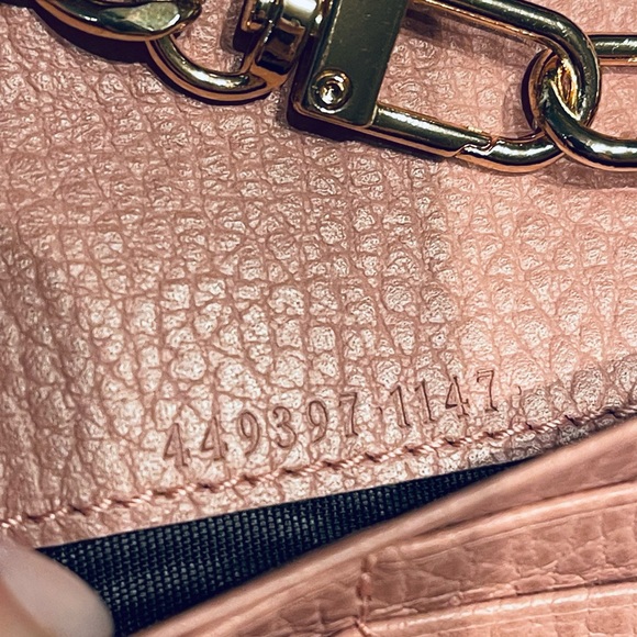 Gucci Pink Leather Interlocking G Continental Wallet Crossbody - Picture 11 of 16